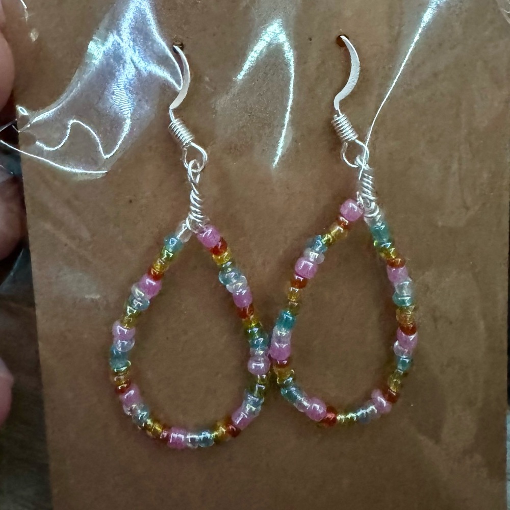 Colorful Seed Bead Earrings